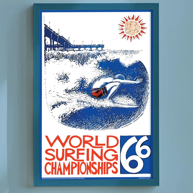 1966 World Surfing Championships Poster