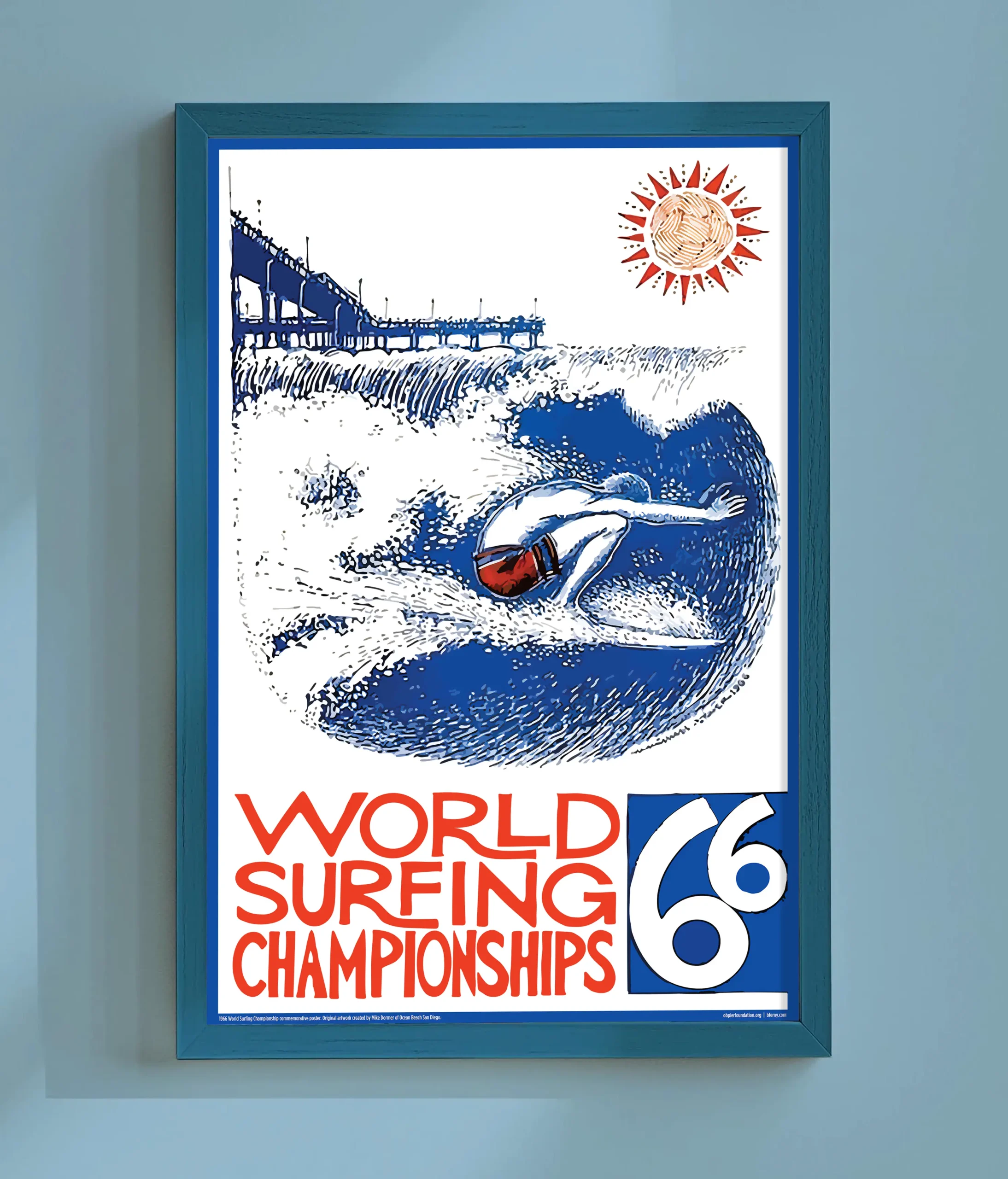 1966 World Surfing Championships Poster