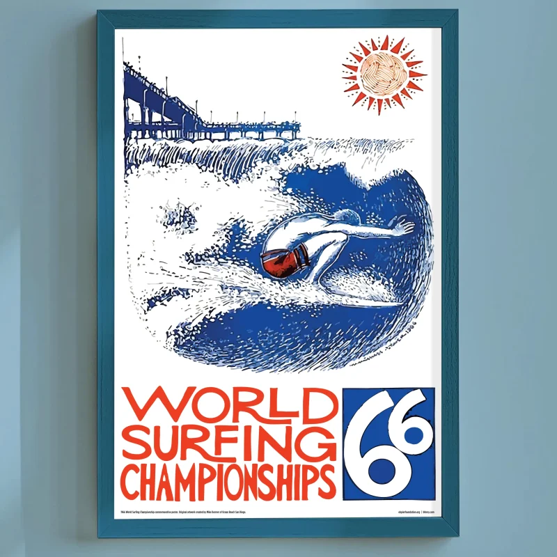 1966 World Surfing Championships Poster