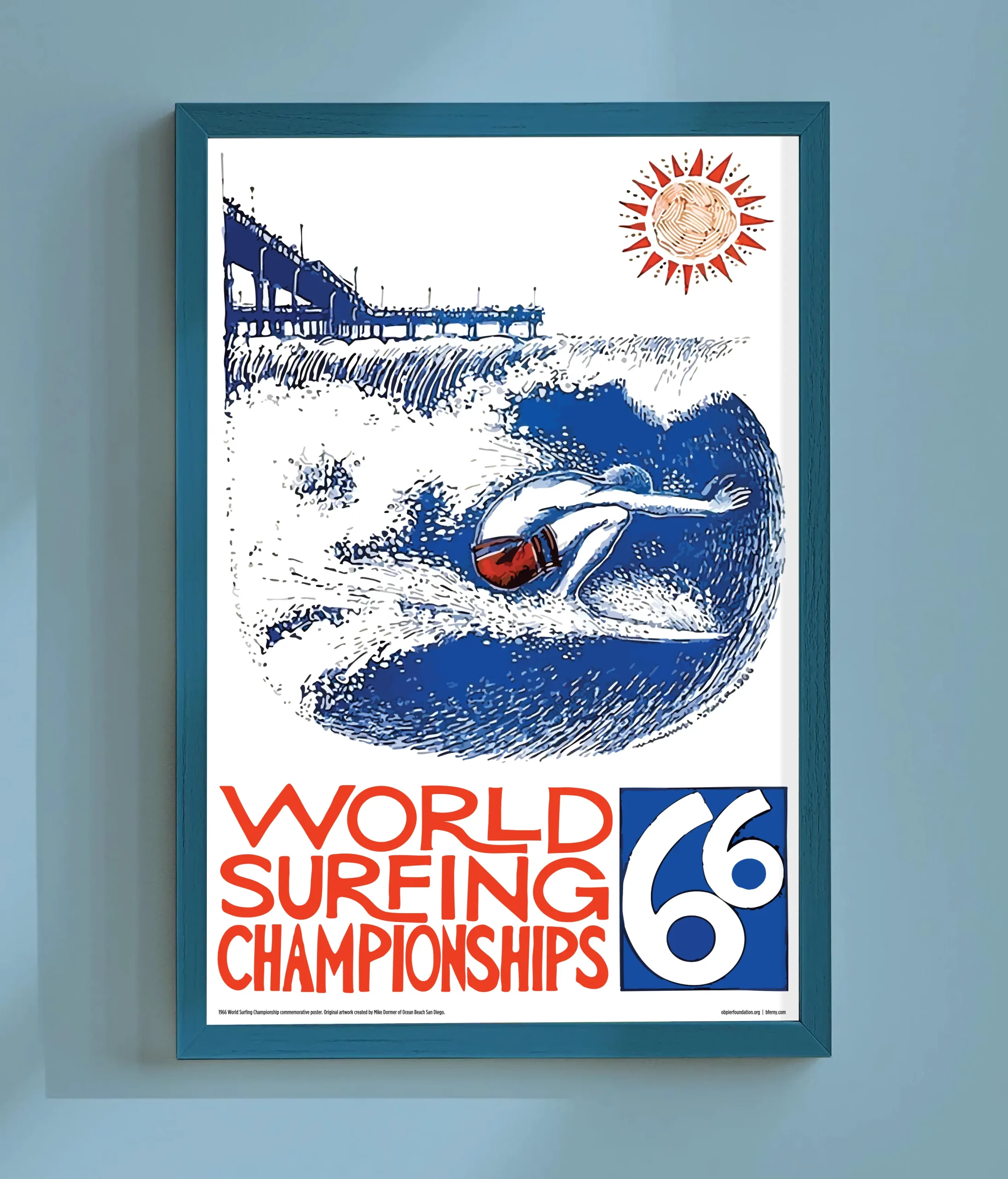 1966 World Surfing Championships Poster