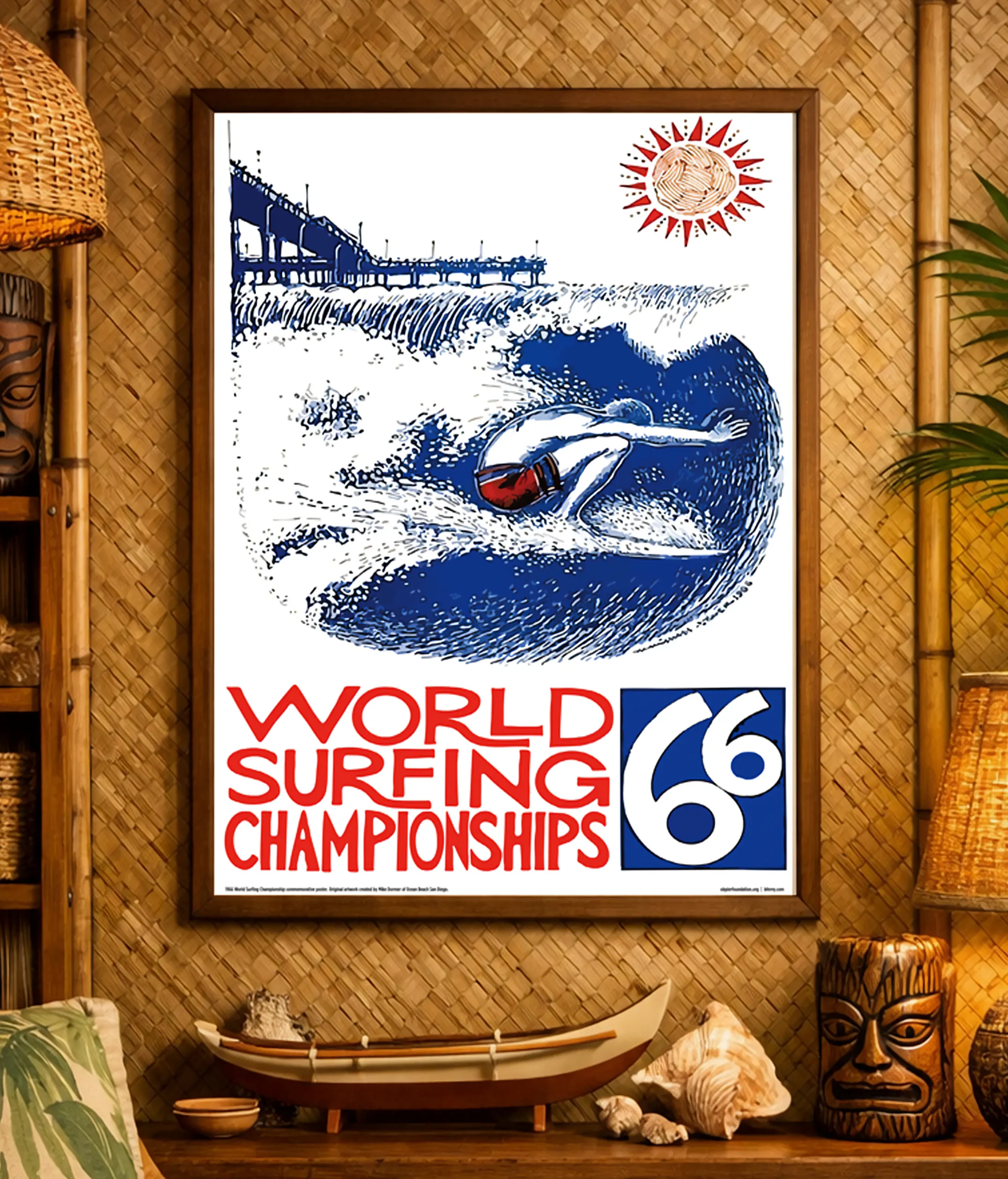 1966 World Surfing Championships Poster - Image 2